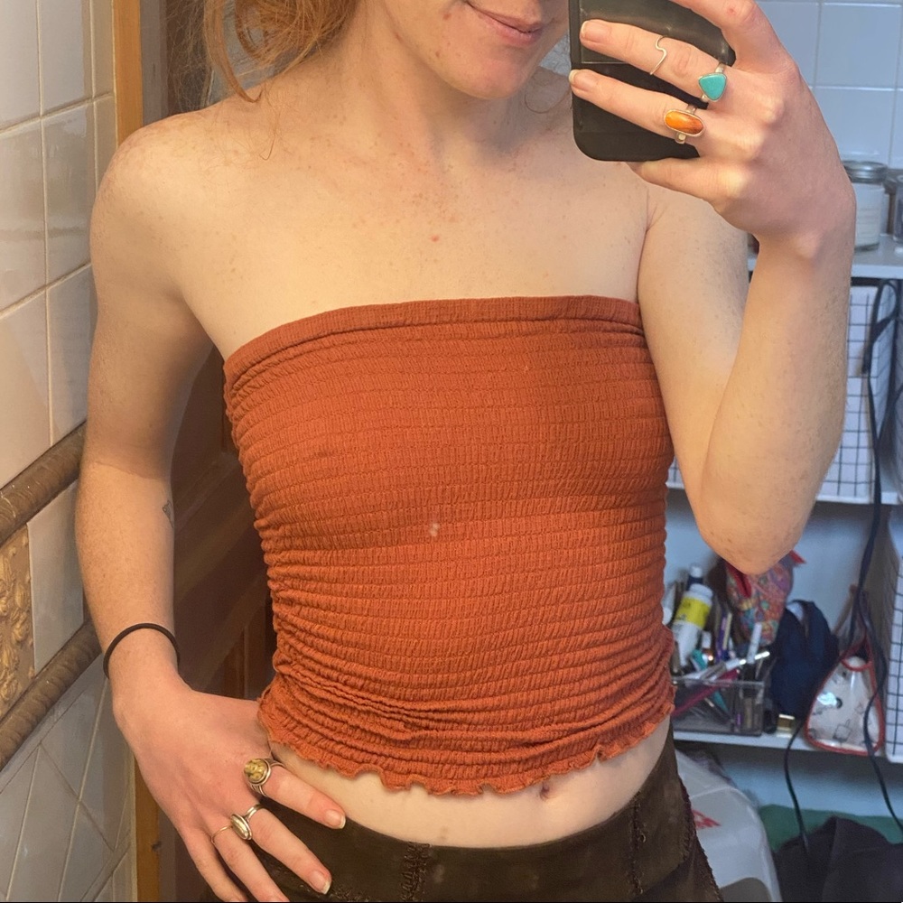 Burnt Orange Tube Top Sm/Med